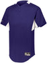 Holloway Youth Game7 Two-Button Baseball Jersey (221224), Color 'Purple/White'